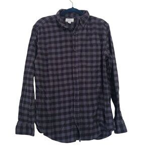 Croft & Barrow Mens Plaid Button Down Shirt Size L Cotton Everyday Staple Casual